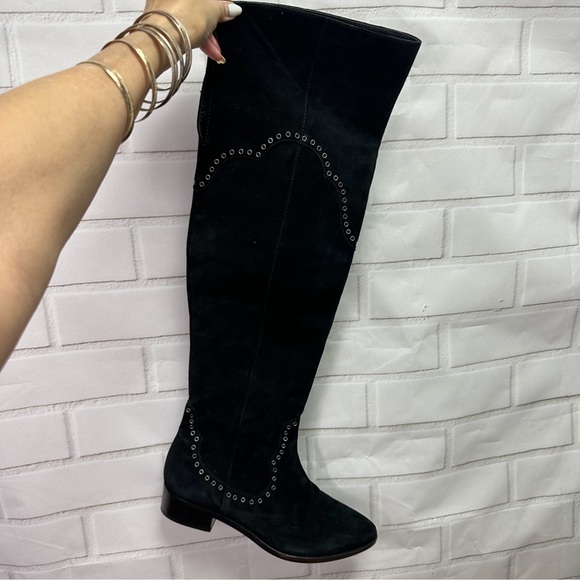 NWOT Frye Suede Boots Black - Picture 2 of 16